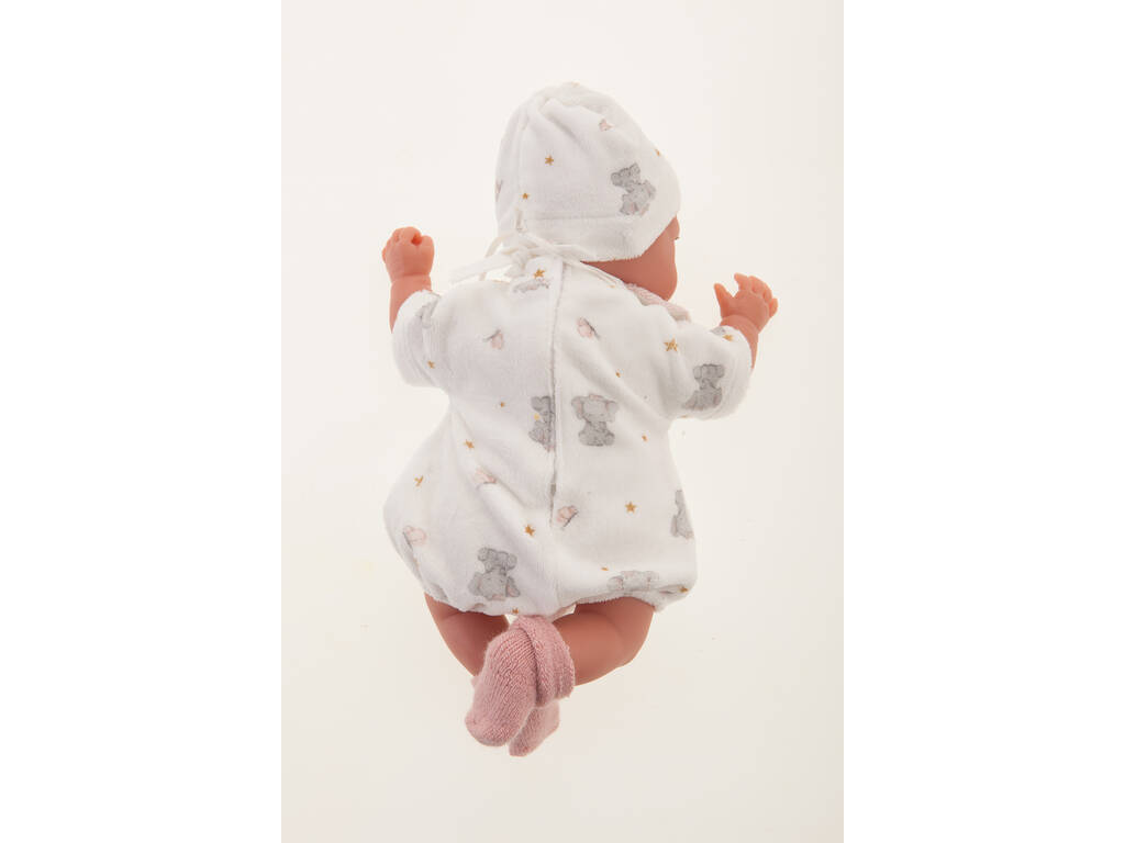 Poupée Positions Pequi pyjama éléphant 29 cm. Antonnio Juan 17195