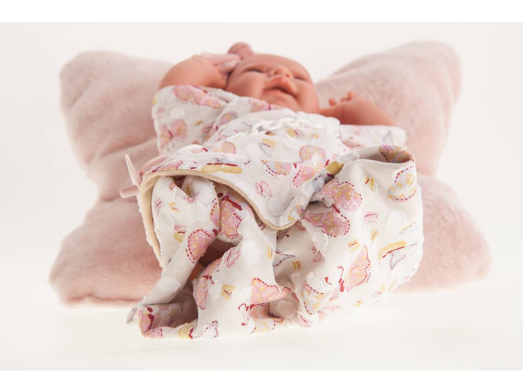 Poupée nouveau-né Lea Coussin papillon 40 cm. Poupées Antonio Juan 33119