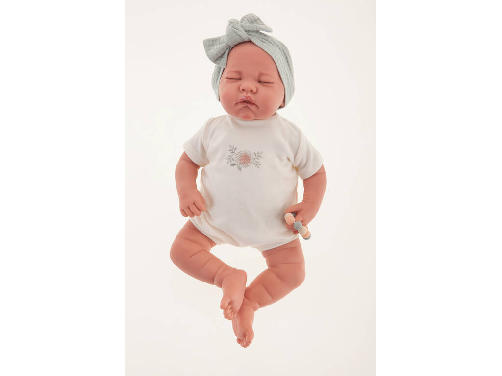 Bambola neonata Luna Coperta Fiori 40 cm. Antonio Juan 33121