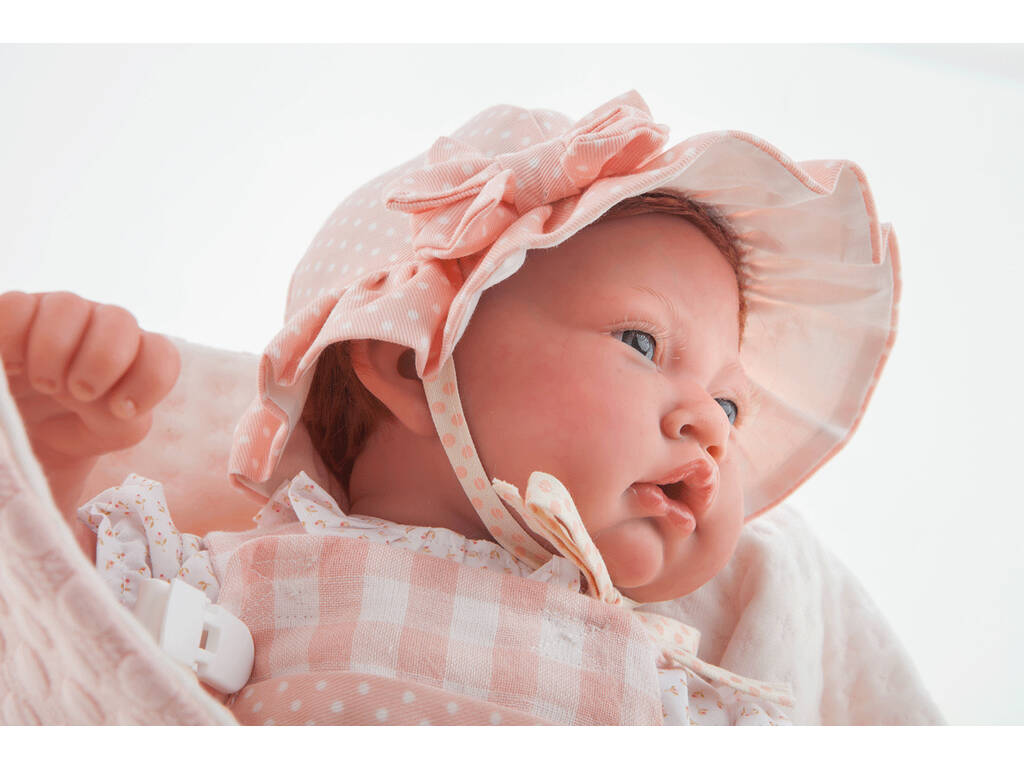Poupée Sweet Reborn Rousse Bonnet 40 cm. Antonio Juan 80113