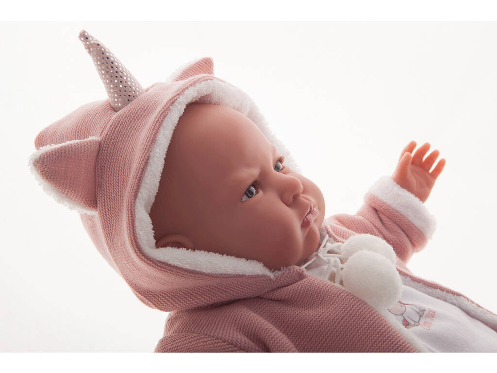 Muñeca Mi Primer Reborn Berta Unicornio 52 cm. Antonio Juan 81168