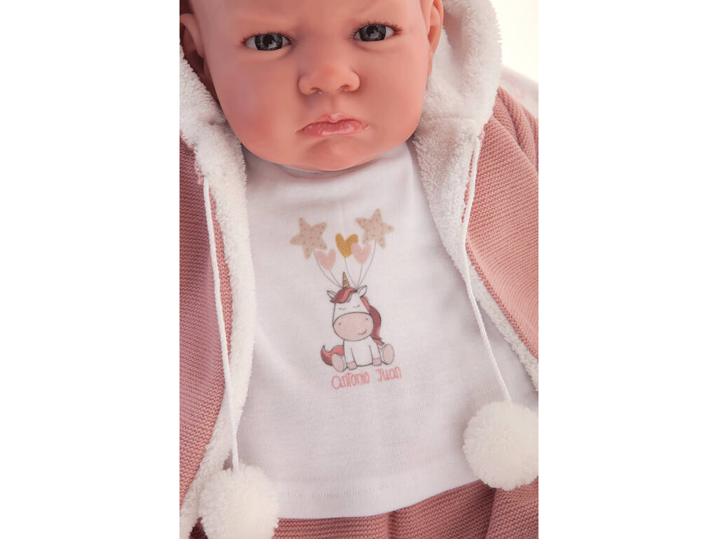 Muñeca Mi Primer Reborn Berta Unicornio 52 cm. Antonio Juan 81168