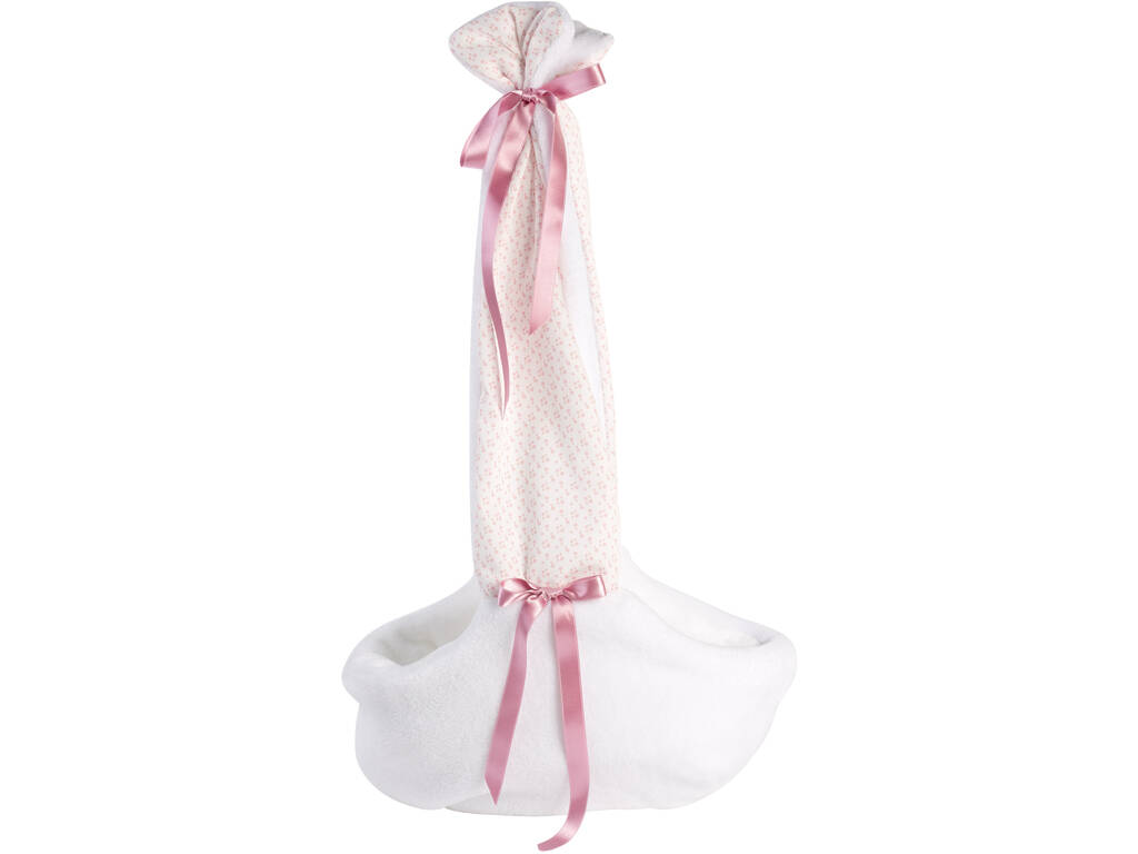 Nacelle de poupée Mimi Smiles Pink Stork 42 cm. Llorens 74006