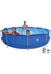 Piscine Hors Sol Super Round Pool Set 360x76 cm. Avec Système de Filtrage 1136 L. Jilong 17799EU
