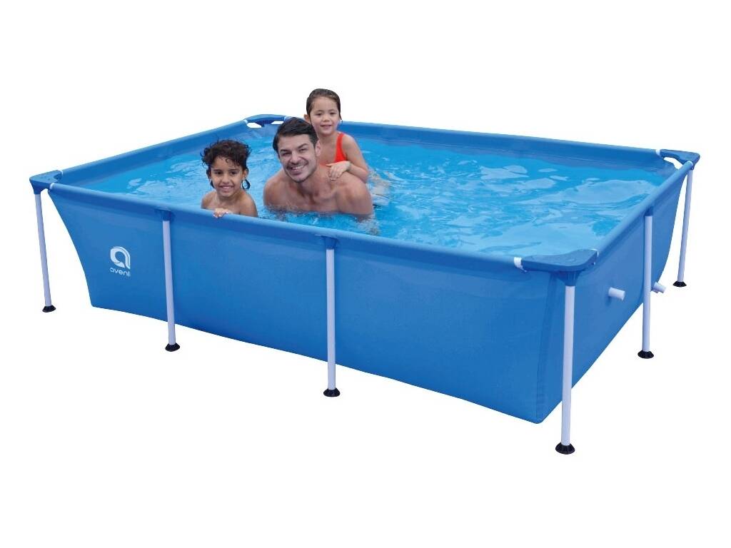 Piscine Hors Sol en acier Super Rectangulaire 258x179x66 cm. Avec Système de Filtrage 1136 L. Jilong 17805EU