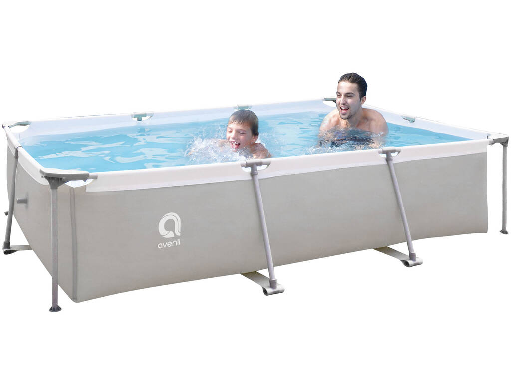 Piscina staccabile in acciaio Super Rettangolare 300x207x65 cm. Filtro 1136 L. Jilong 17771EU