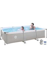 imagen Abnehbarer Pool Steel Super Recheckiger Pool 300x207x65 cm. Aufbereitungsanlage 1136 L. Jilong 17771EU