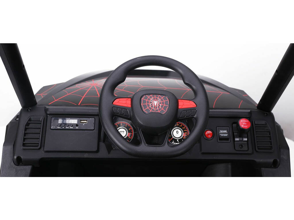 12V Buggie UTV Spider Radio Controlled Battery Vehicle Noir