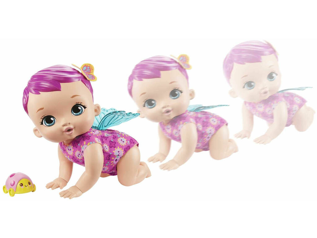 My Garden Baby Bebè Farfalla Ridi e Gattona Mattel GYP31