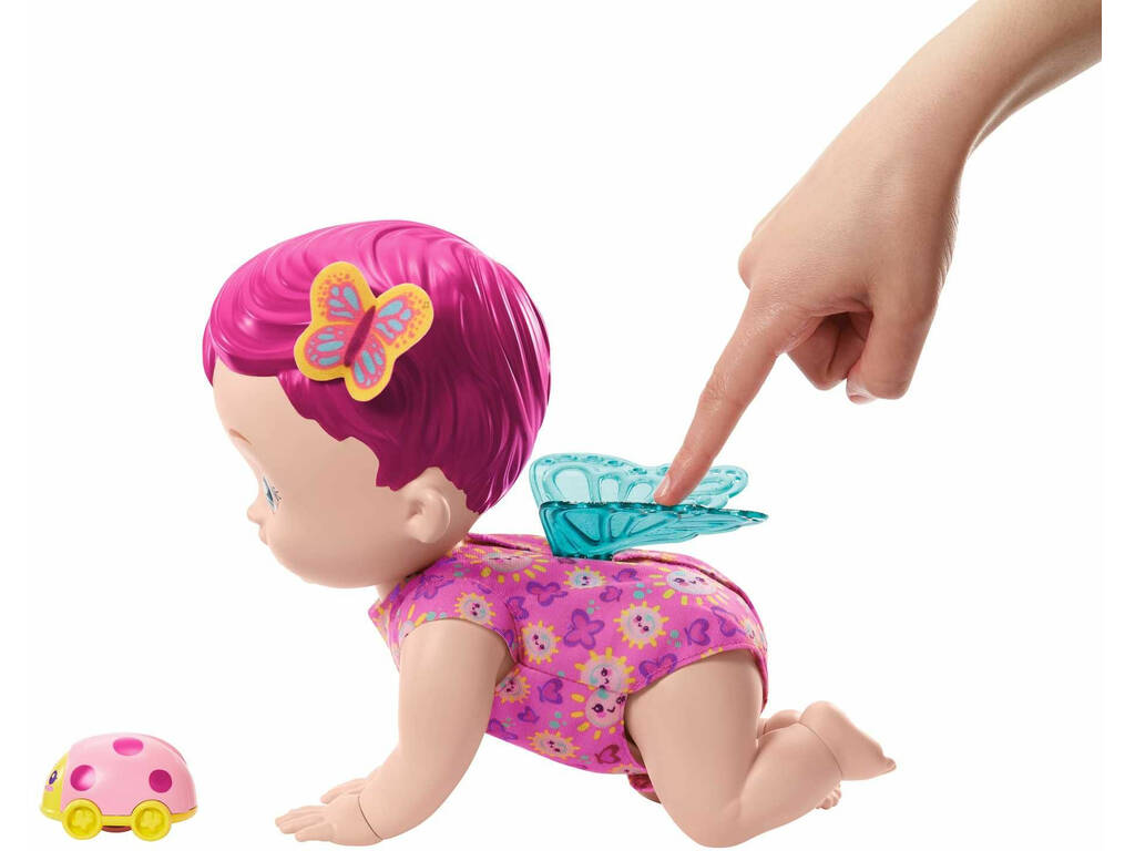 My Garden Baby Bebè Farfalla Ridi e Gattona Mattel GYP31