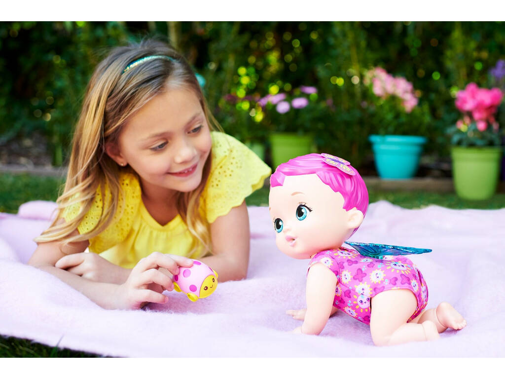 My Garden Baby Bebè Farfalla Ridi e Gattona Mattel GYP31
