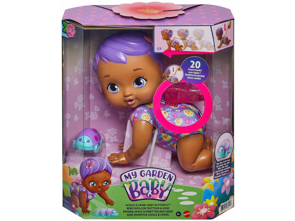 My Garden Baby ride e gattona Viola Mattel HBH43