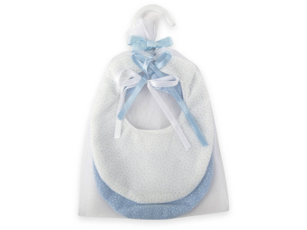Set 2 bavaglini Bambola blu e bianco Arias 6070