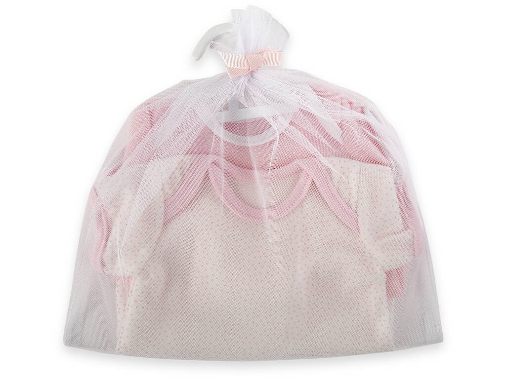 Ensemble 2 Body poupée 45 cm. Arias 6071 rose et blanc