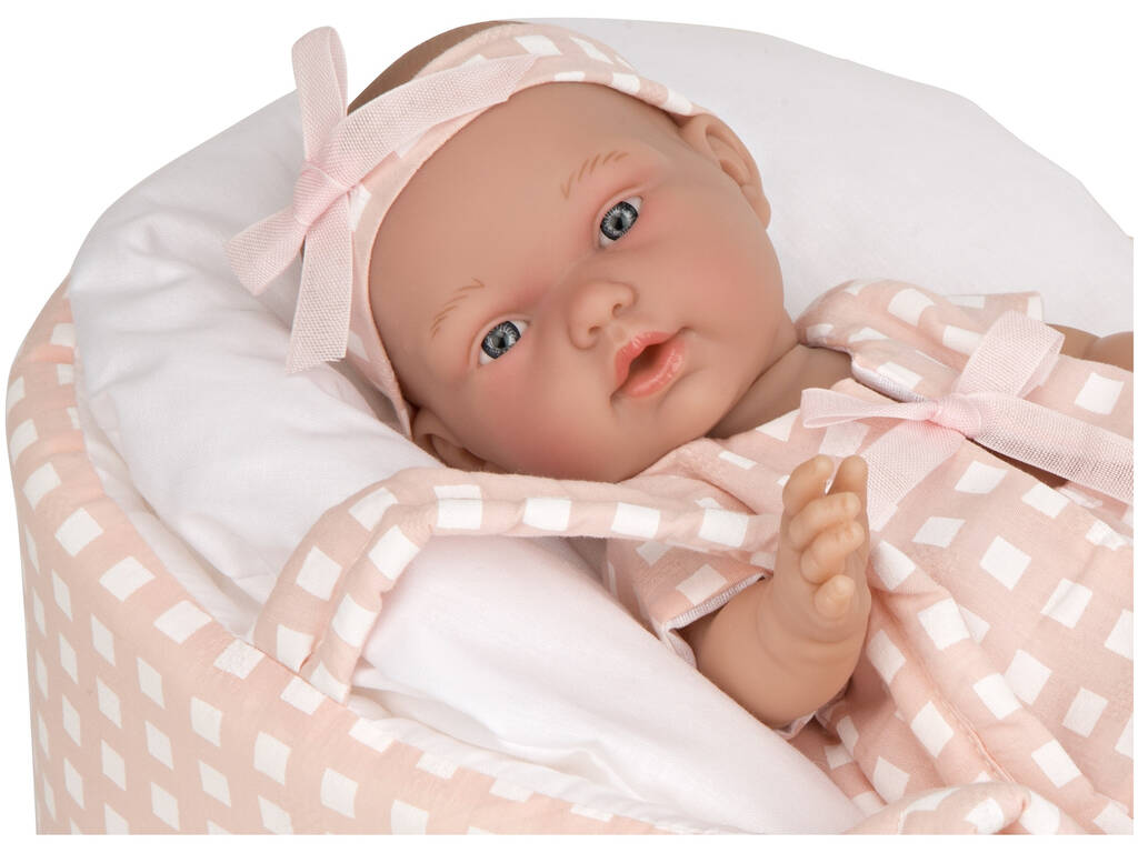 Poupée Élégance 26 cm. Rose avec nacelle Arias 50618