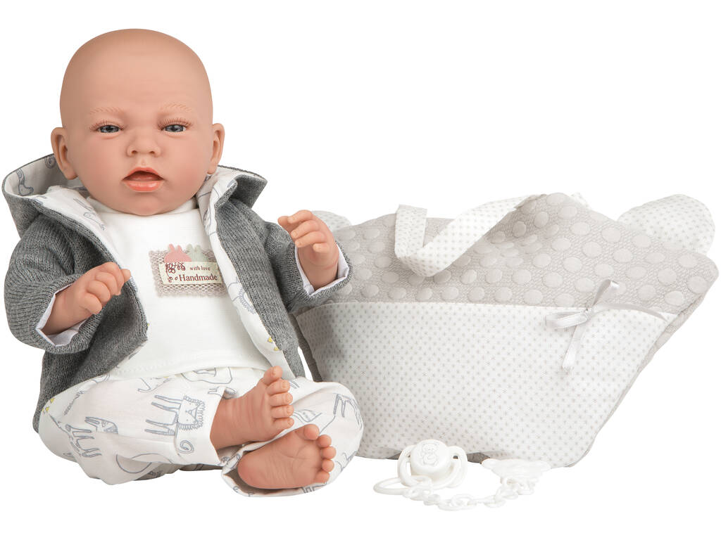 Doll Elegance Dafne Grey 40 cm. Avec le sac Arias 60642
