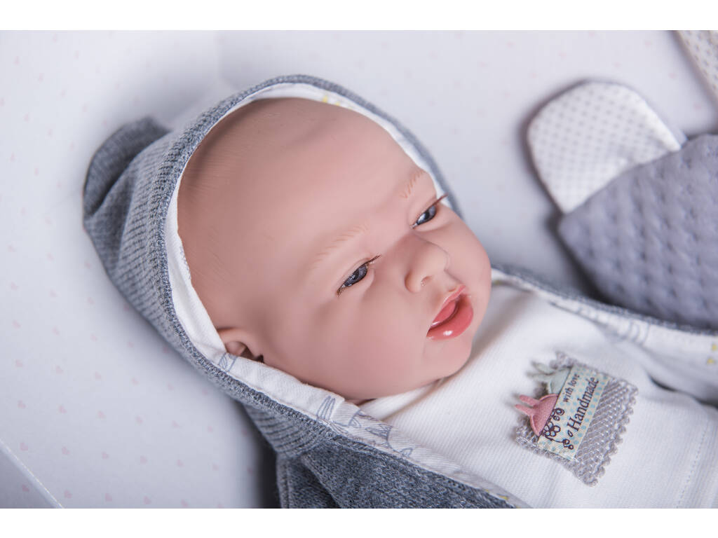 Doll Elegance Dafne Grey 40 cm. Avec le sac Arias 60642