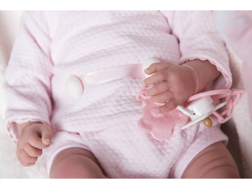 Raquel Reborn Doll 40 cm. Avec couverture et peluche Arias 98056