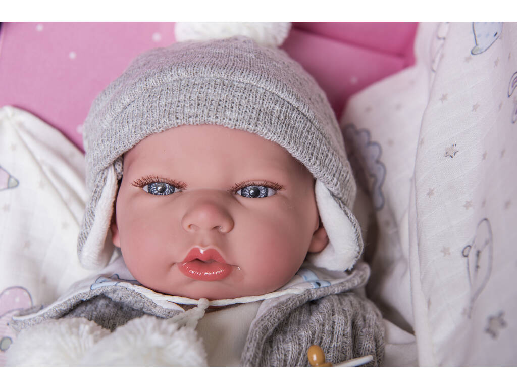 Poupée Vega Reborn 40 cm. Avec la couverture Arias 98075