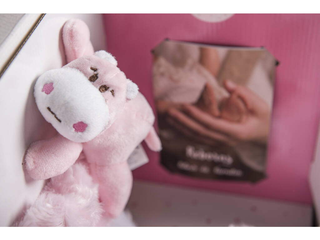 Bambola Reborn Aina 45 cm. Con Coperta e Peluche Arias 98085