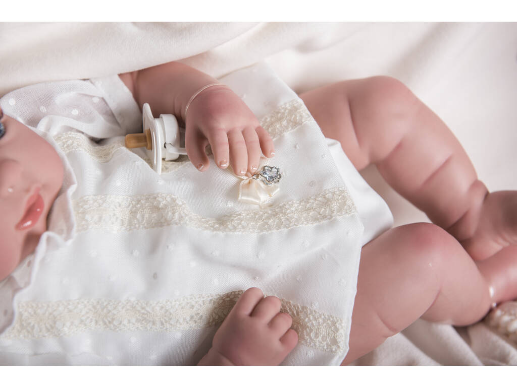 Boneca Reborn Naroa 45 cm. Com Manta e Bonequinho Arias 98088