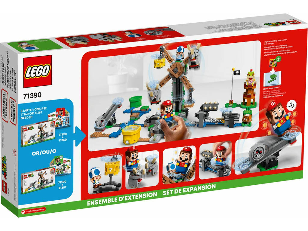 Lego Super Mario Erweiterung Set: Abriss des Reznors 71390