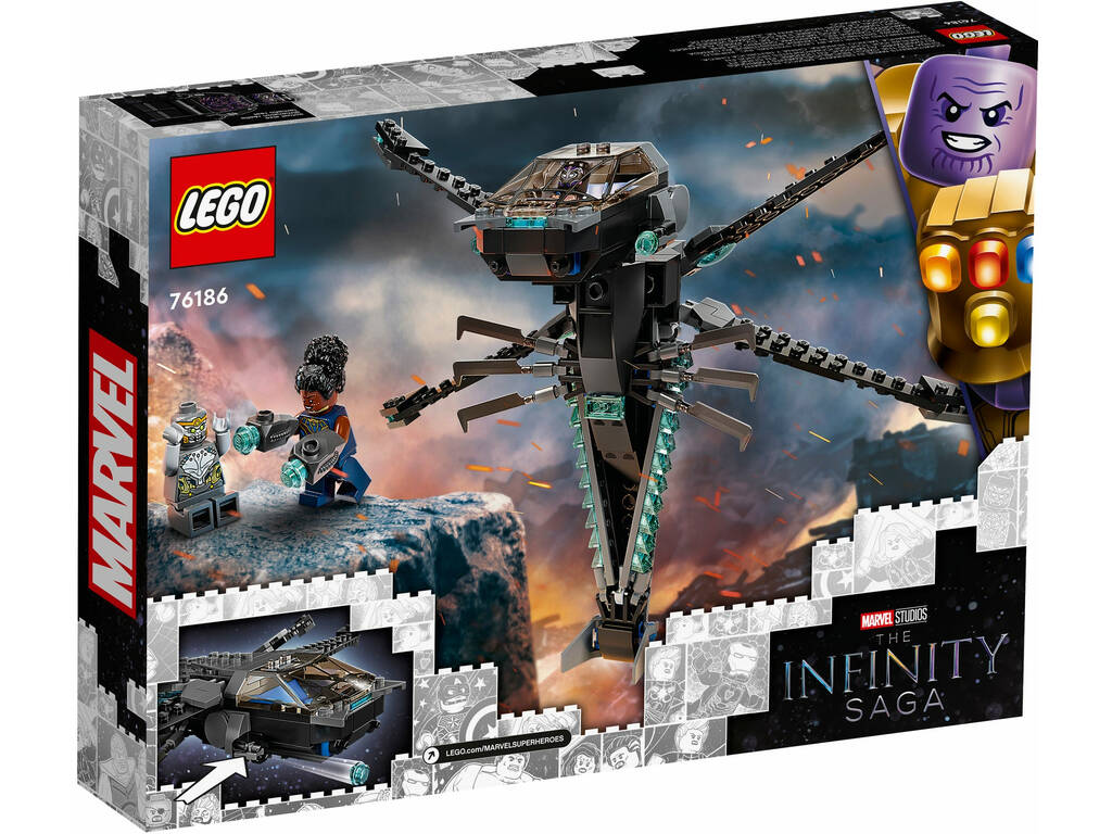 Lego Marvel Dragon Flyer de Black Panther 76186