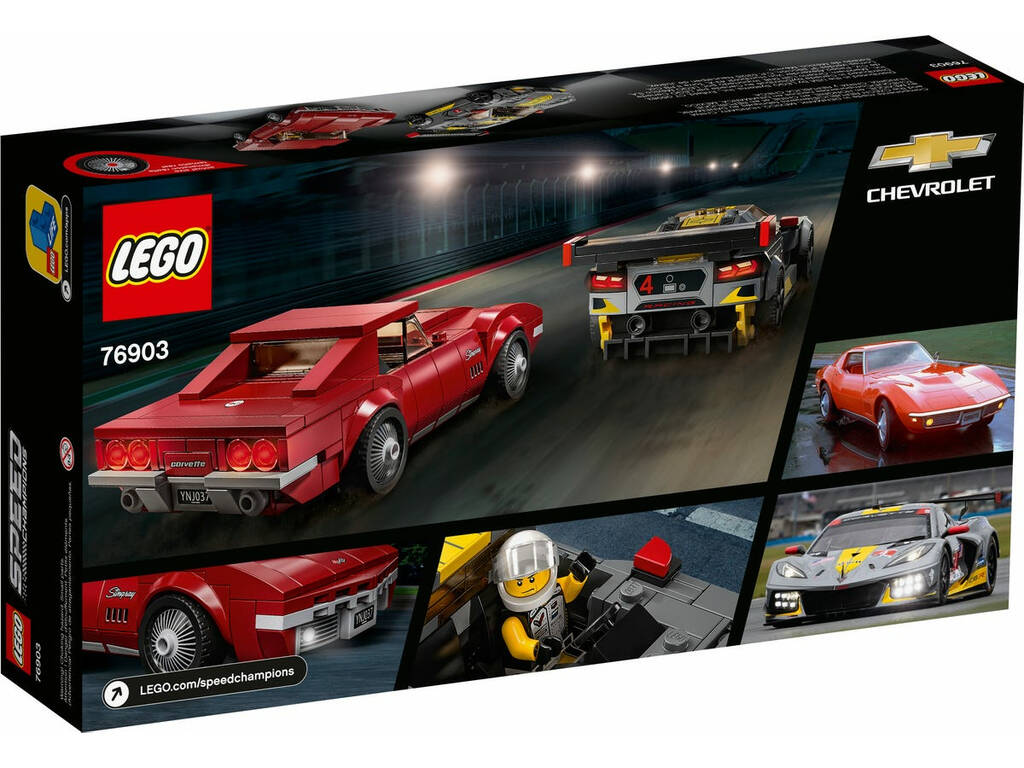 Lego Speed Champions Deportivo Chevrolet Corvette C8.R y Chevrolet Corvette de 1968 76903