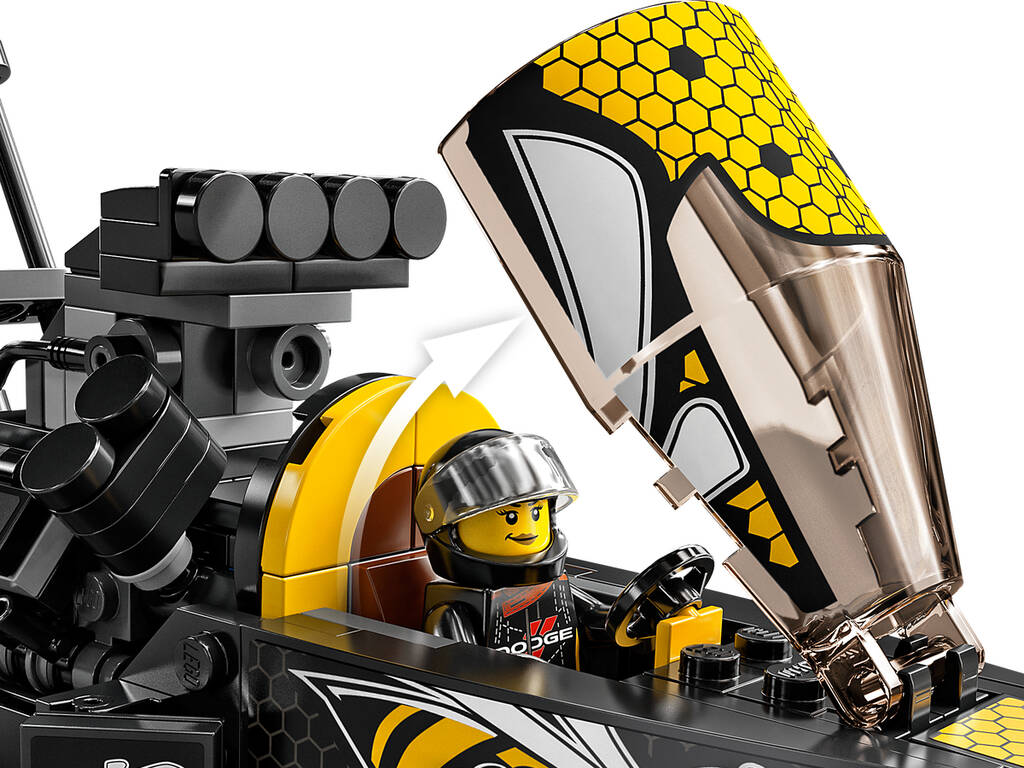 Lego Speed Champions Dragster Mopar Dodge//SRT Top Fuel et Dodge Challenger T/A 1970 76904