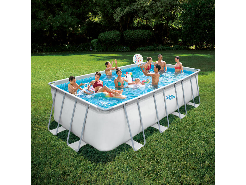 Piscine Hors-Sol Elite Frame Summer Waves de 548x274x132 cm. Polygroup P418095210E