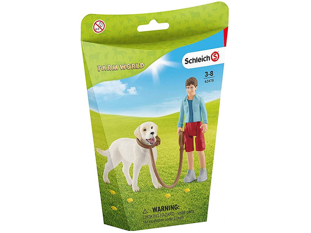 Passeggiata con Labrador Retriever Schleich 42478