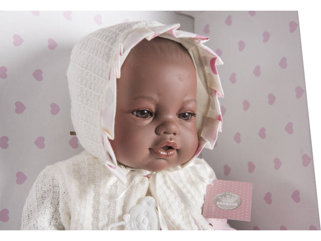 Bambola neonata Neretta 42 cm. Giacca Crema Berbesa 5112N