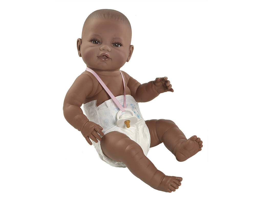 Poupée nouveau-né Negrita Pañal 42 cm. Berbesa 5105N