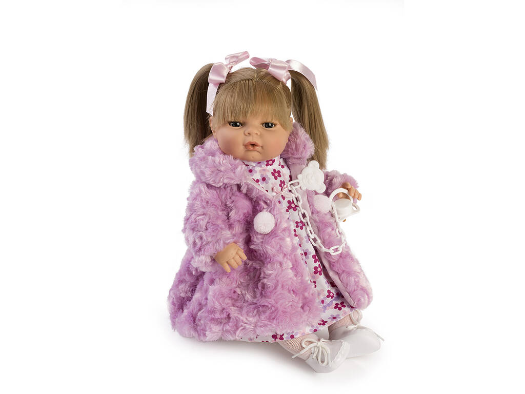 Muñeca María Llorona 42 cm. Abrigo Rosa Berbesa 4317