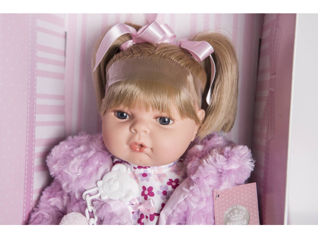 Muñeca María Llorona 42 cm. Abrigo Rosa Berbesa 4317