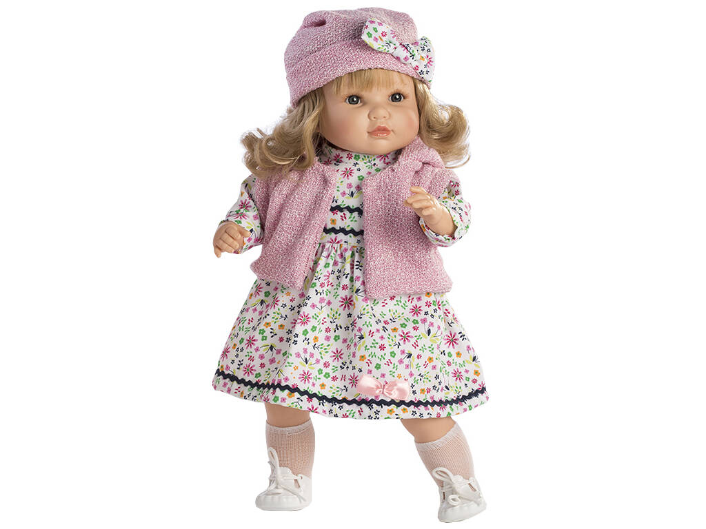 Poupée parlante Sandra 40 cm. Robe et chapeau Berbesa 4420
