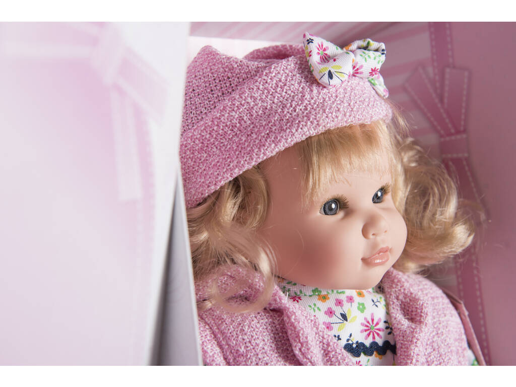 Poupée parlante Sandra 40 cm. Robe et chapeau Berbesa 4420