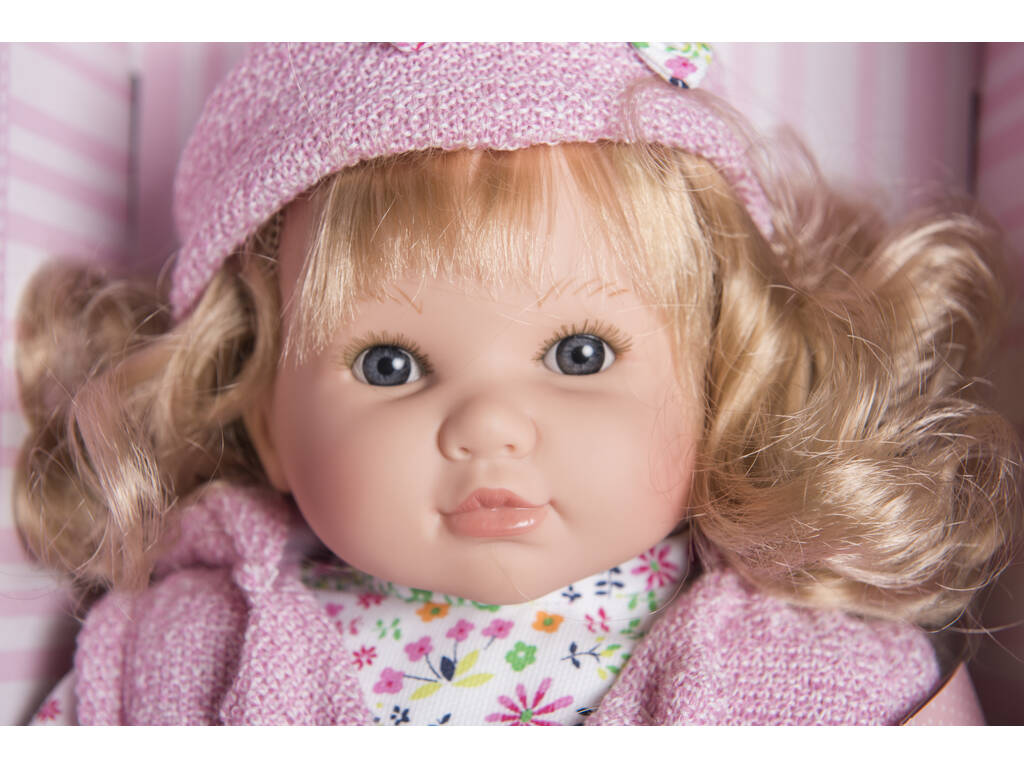 Poupée parlante Sandra 40 cm. Robe et chapeau Berbesa 4420