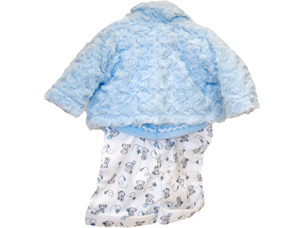 Vestido de Boneca 62 cm. Casaco Azul Berbesa T8054
