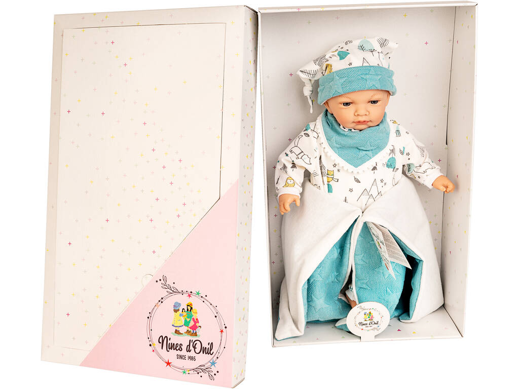 Bambola Il mio bebé Cotton 45 cm. Custodia Nines d'Onil 7022