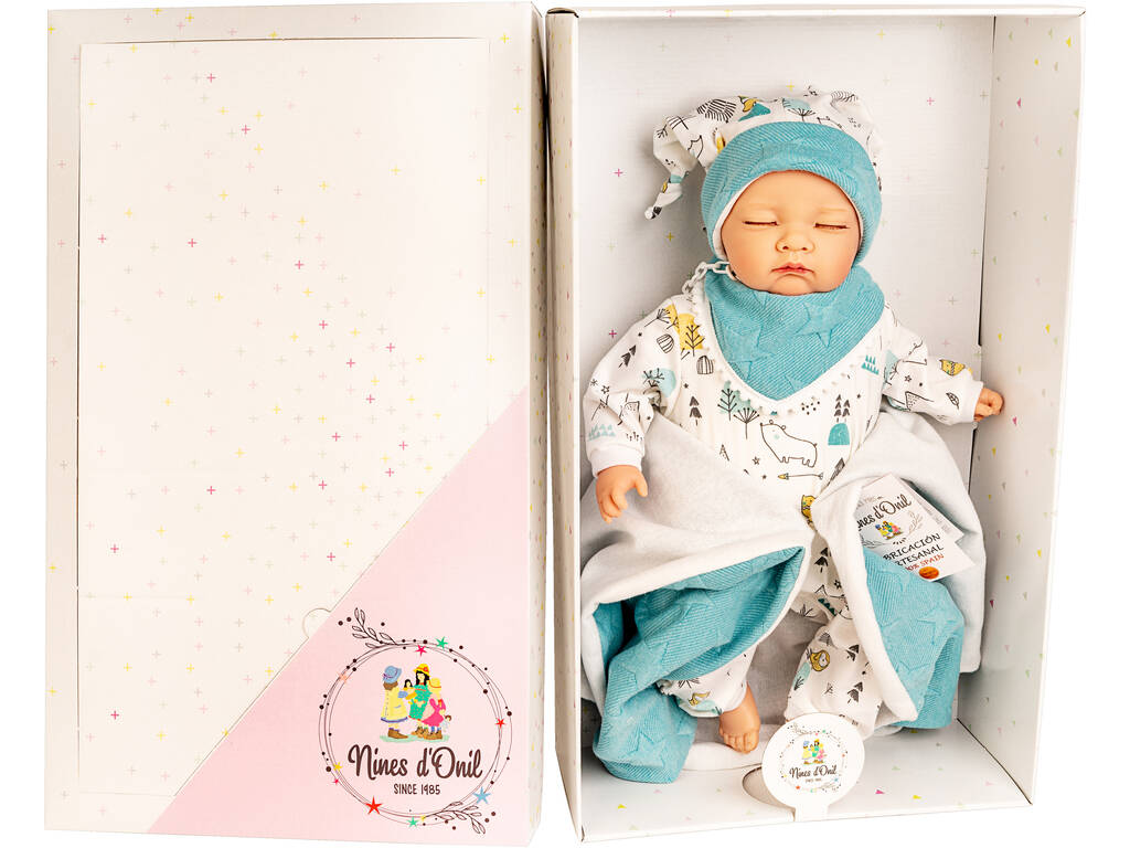 Bambola Il mio bebé Cotton Occhi Chiusi 45 cm. Custodia Nines d'Onil 7032
