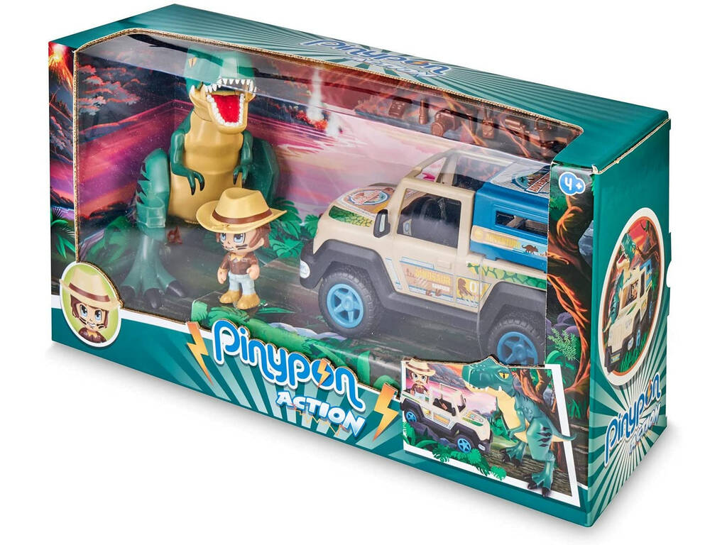 Pinypon Action Wild Pick Up avec le dinosaure Famosa 700016771