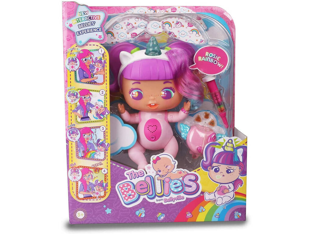 Les Ventres Rosie Arc-en-ciel ! Famosa 700016632