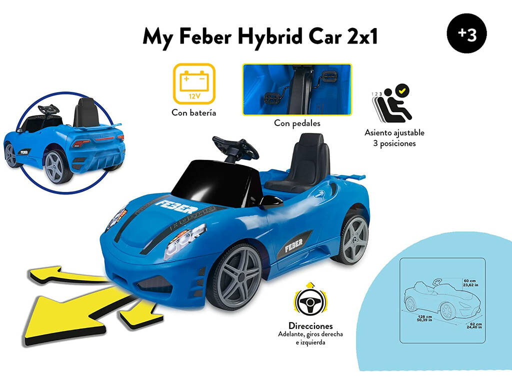Feber Hybrid Car 2x1 véhicule Famosa 800013220