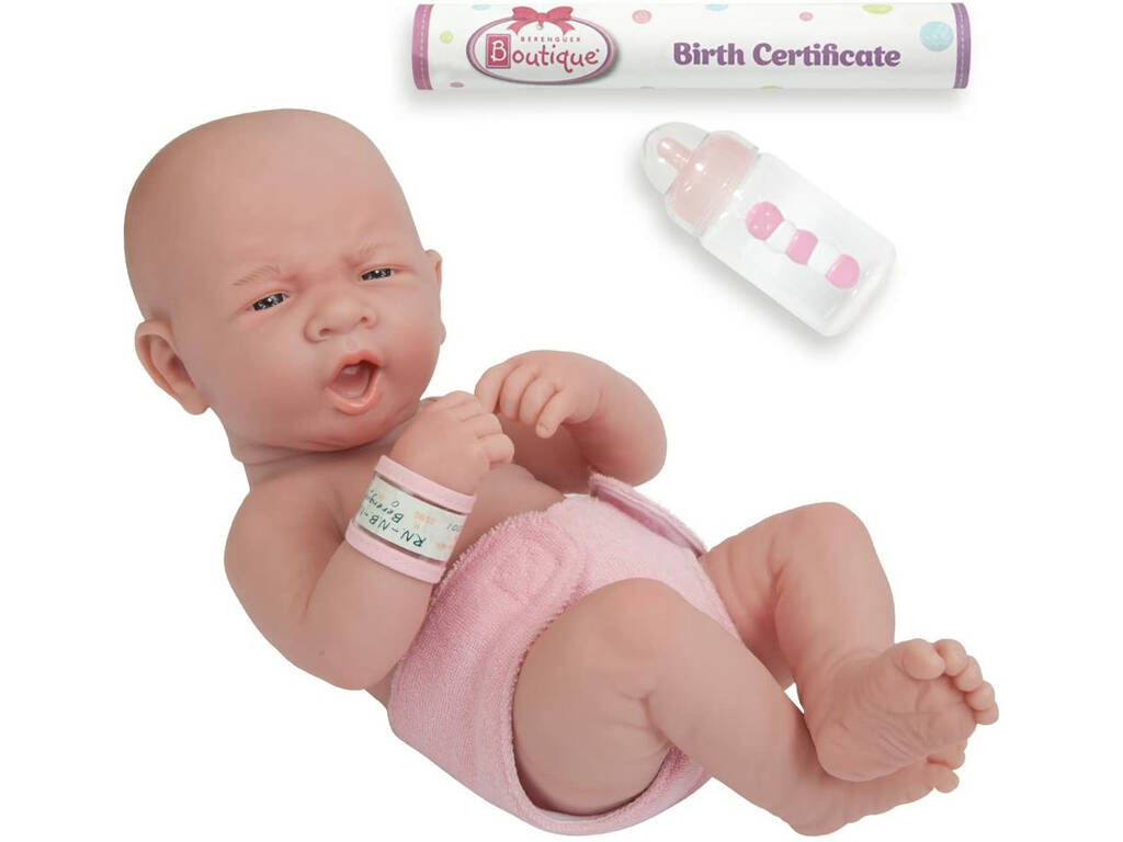 Bambola 30 Cm. Berenguer Boutique pannolino rosa JC Toys 18505