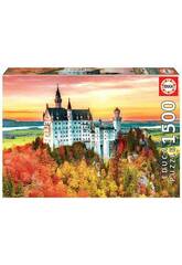 Casse-tête 1500 L'automne à Neuschwanstein Educa 19042