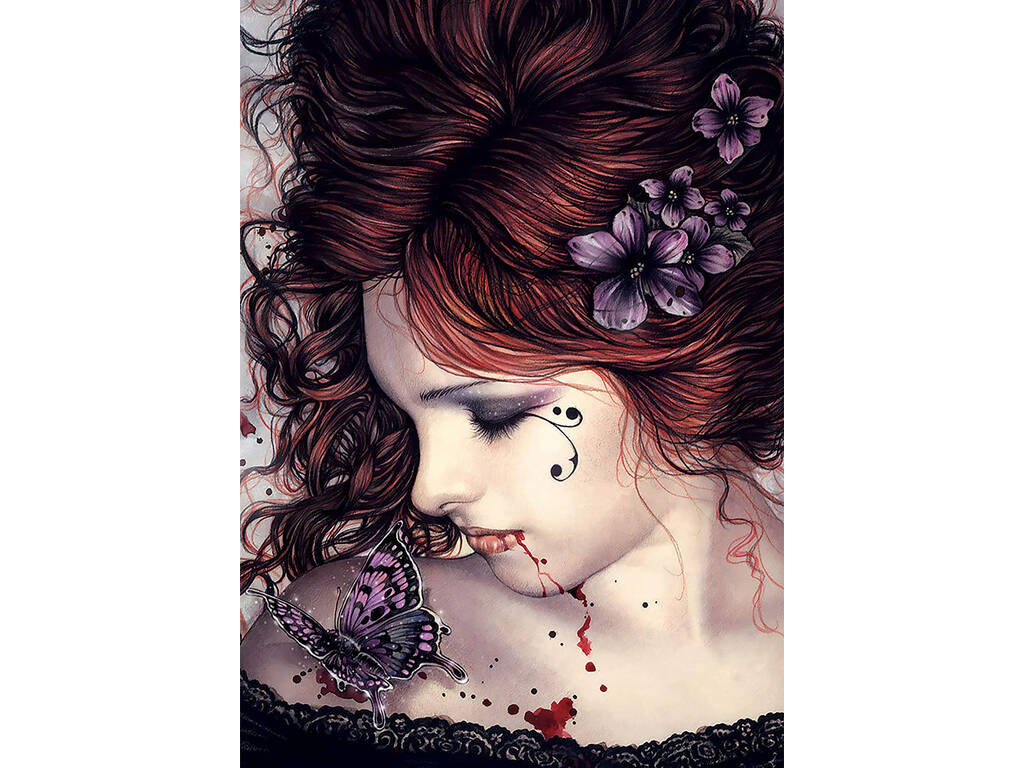 Puzzle 500 farfalla, vittoria Francese Educa 19008