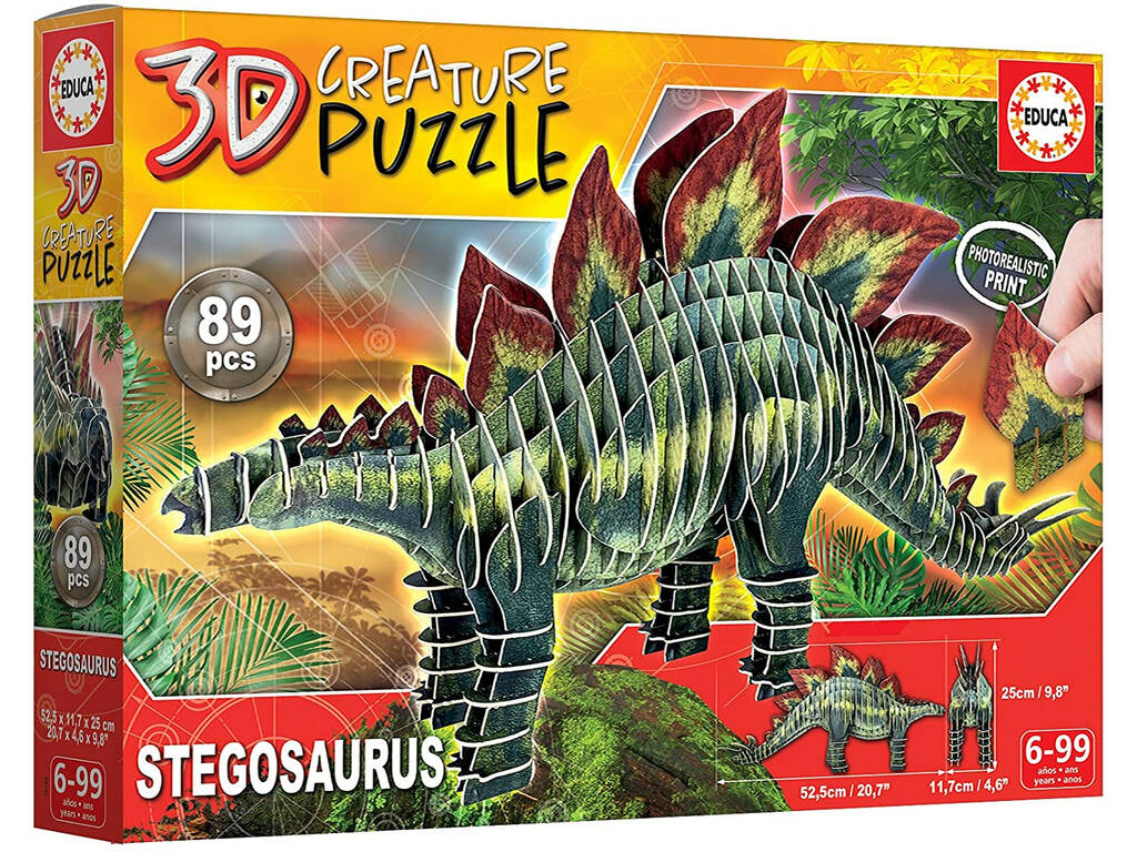 Stegosauro 3D Creatura Puzzle Educa 19184