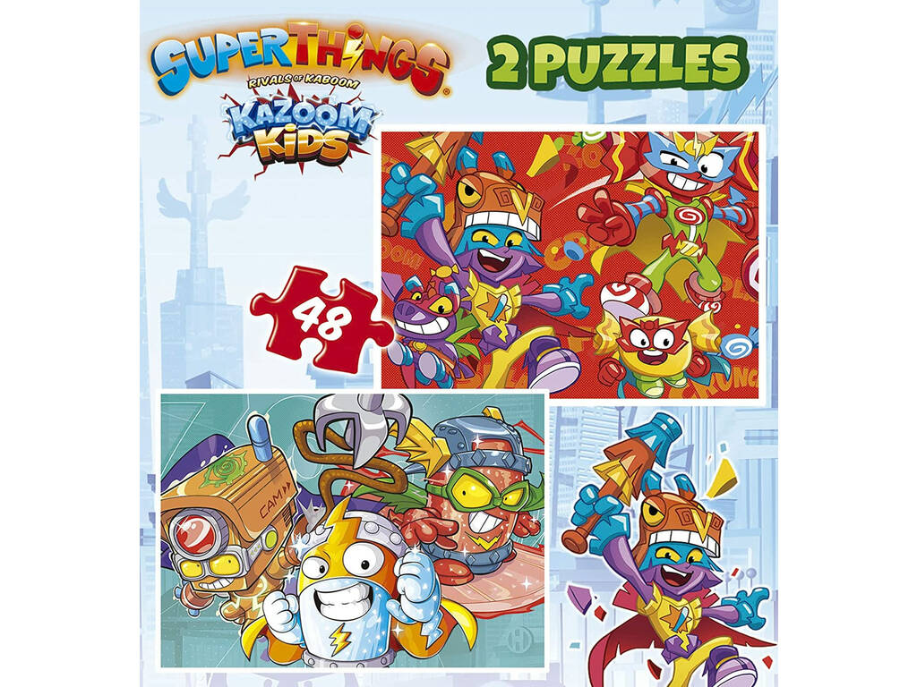 Puzzle 2x48 Superthings Educa 19204