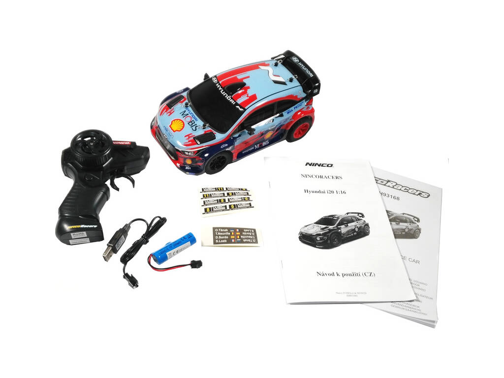 Auto Radiocomandata Hyundai i20 Coupe WRC 1:16 Ninco NH93168